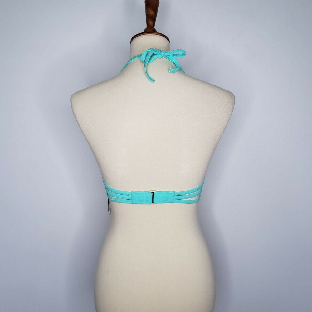 Shade & Shore NWT Sea Breeze Aqua Bikini Top 38C - Picture 6 of 8